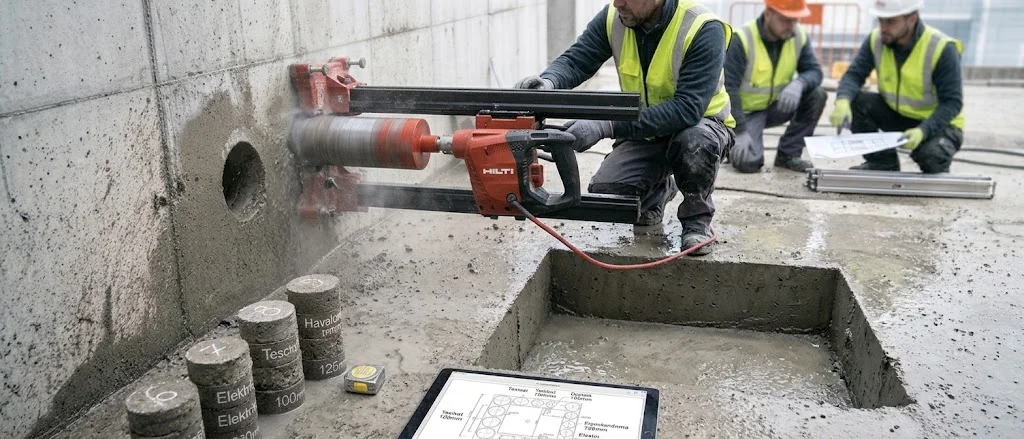 Bozyazı karot ve beton kesme hizmetleri