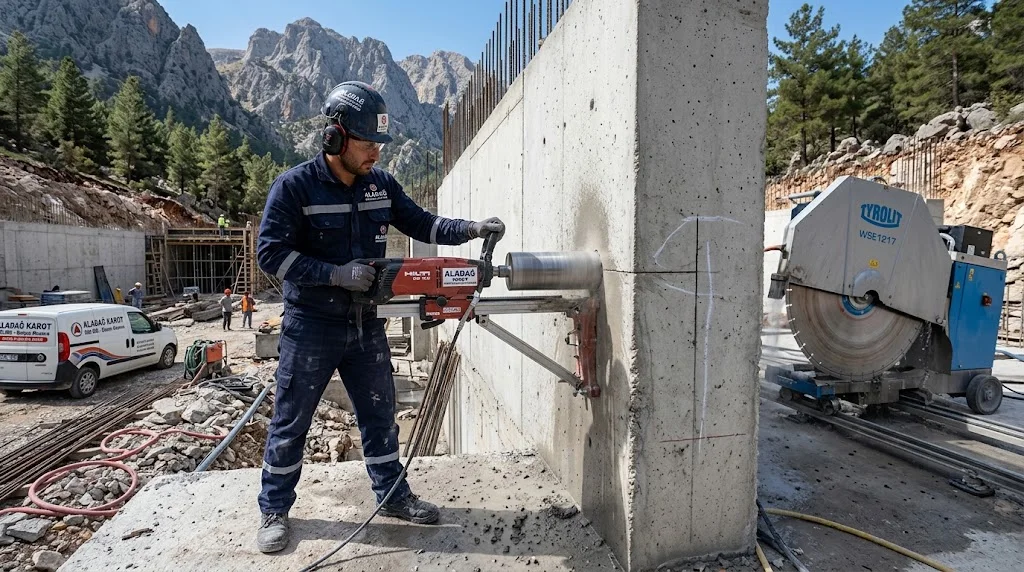 Aladağ karot ve beton kesme hizmetleri