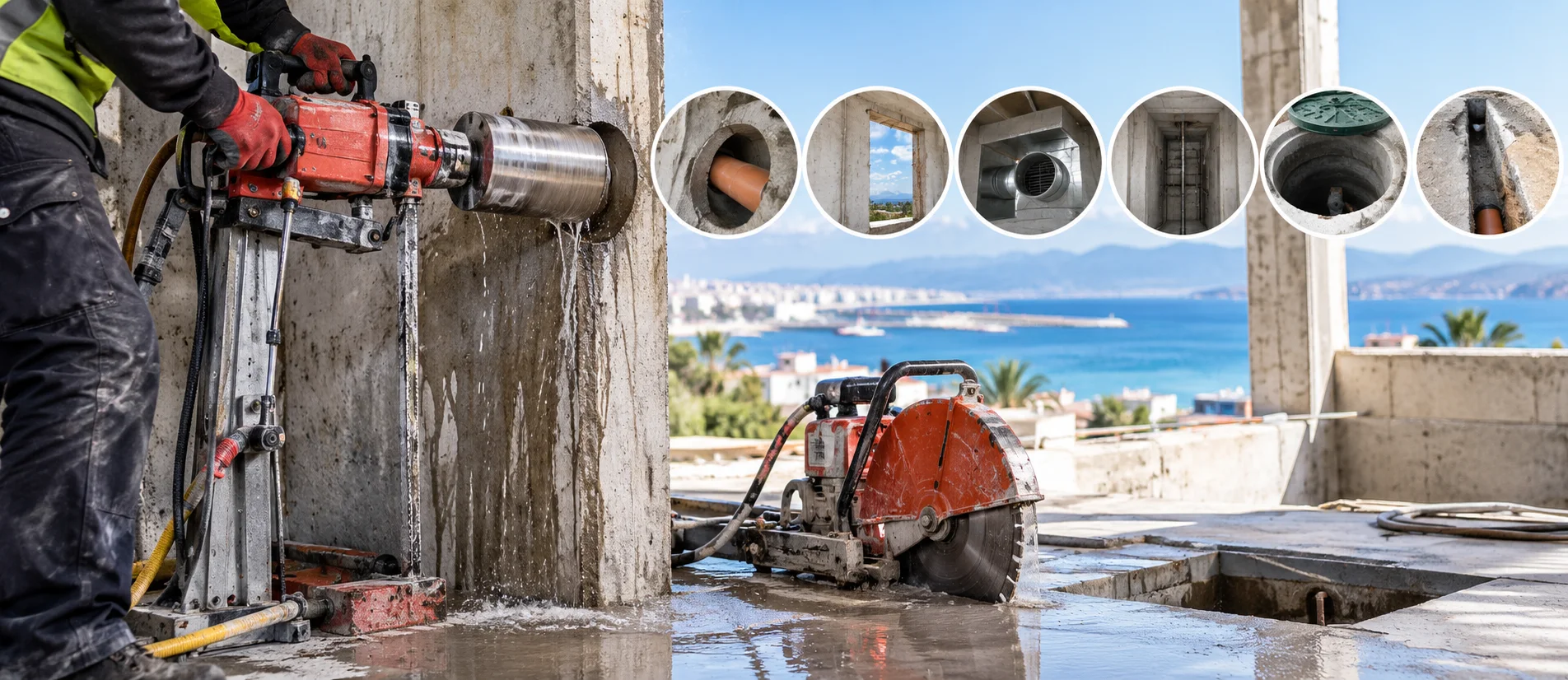 Mersin karot ve beton kesme hizmetleri