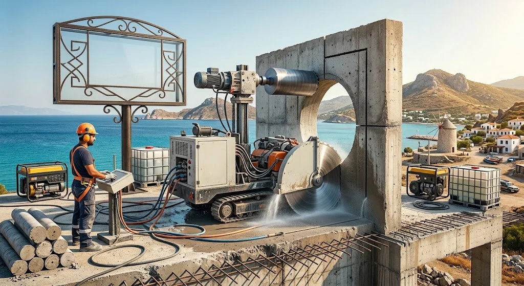 Datça karot ve beton kesme hizmetleri