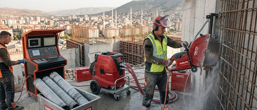 Köşk karot ve beton kesme hizmetleri