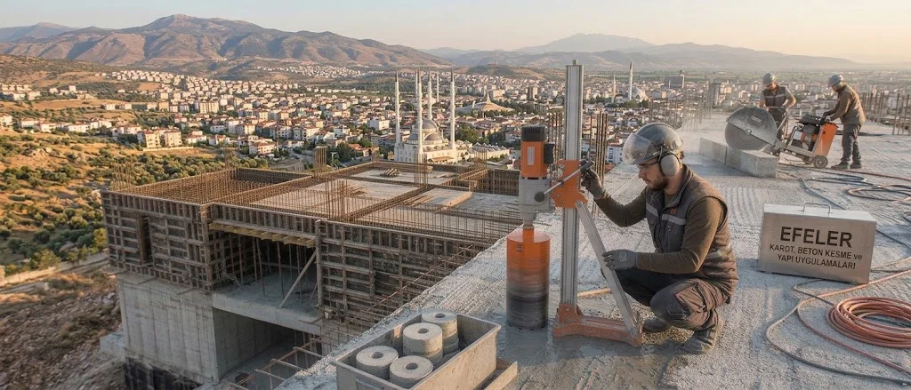 Efeler karot ve beton kesme hizmetleri