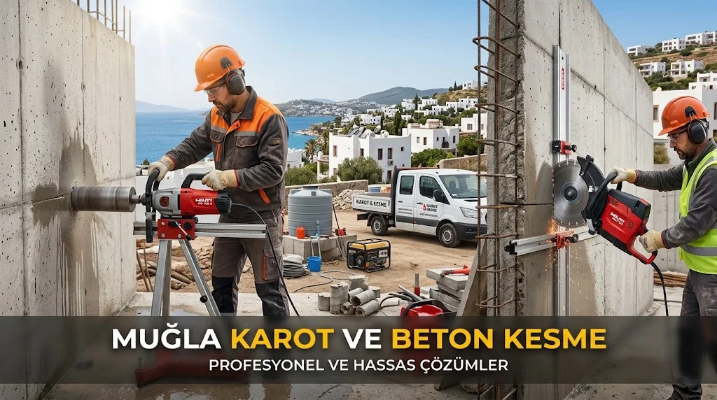 Muğla karot ve beton kesme hizmetleri